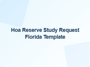 Hoa Compliance Standards Request Template Florida