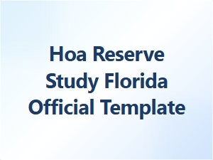 Hoa Reserve Requirements Florida Official Template