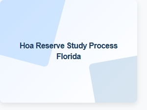 Hoa Reserve Study Process Florida Guidelines